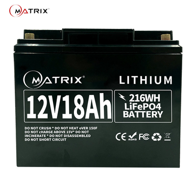tiefe Lithium-Batterie 12v 18ah des Zyklus LiFePO4 Blei-Säure-Batterie ersetzen